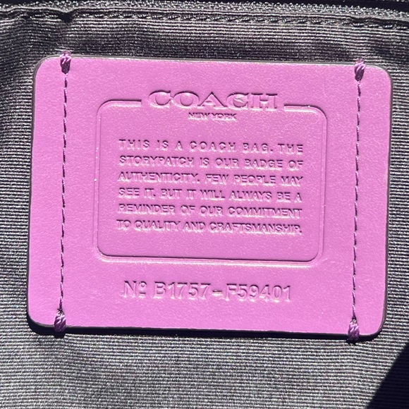 Coach Pebble Leather Convertible Derby Crossbody Backpack in Mauve - Picture 3 of 9